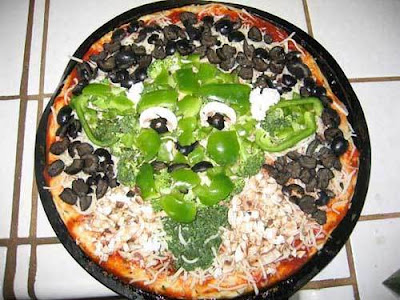 ヨーダの顔のピザ